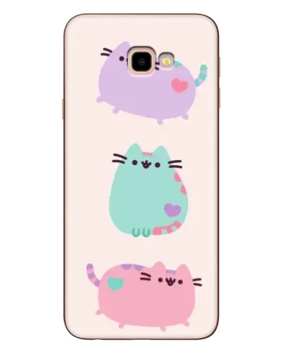 Чехол для Samsung Galaxy J4 Plus (J4+, J415) с картинкой «Pusheen трио»