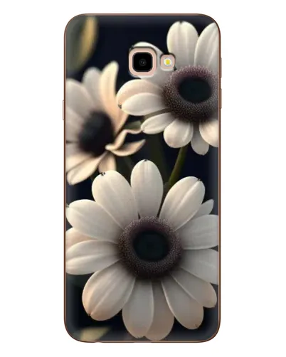 Чехол для Samsung Galaxy J4 Plus (J4+, J415) с картинкой «Белые маргаритки макро»