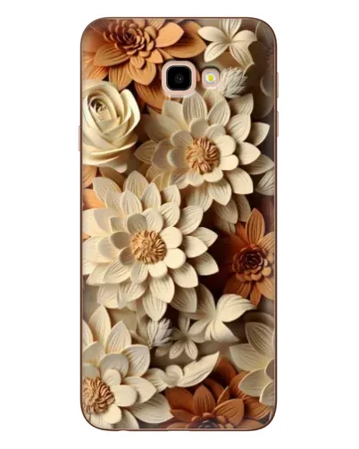 Чехол для Samsung Galaxy J4 Plus (J4+, J415) с картинкой «Бежевый флористический декор»