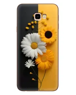 Чехол для Samsung Galaxy J4 Plus (J4+, J415) с картинкой «Подсолнух и ромашка»