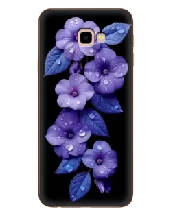 Чехол для Samsung Galaxy J4 Plus (J4+, J415) с картинкой «Фиолетовые цветы с росою»