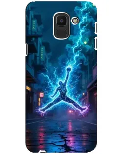 Чехол для Samsung Galaxy J6 2018 (J600F) с картинкой «Jordan Gold Jumpman»