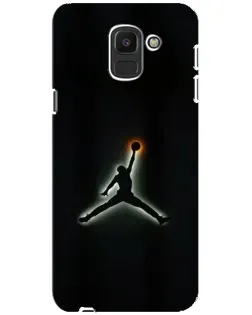 Чехол для Samsung Galaxy J6 2018 (J600F) с картинкой «Jordan Gradient Logo»
