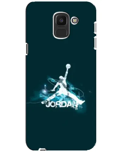 Чехол для Samsung Galaxy J6 2018 (J600F) с картинкой «Jordan Blue Fire» Чехол для Samsung Galaxy J6 2018 (J600F) с картинкой «Jordan Blue Fire»