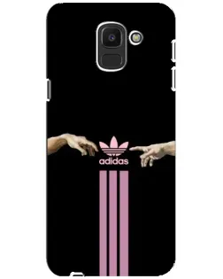Чехол для Samsung Galaxy J6 2018 (J600F) с картинкой «Adidas Hands» Чехол для Samsung Galaxy J6 2018 (J600F) с картинкой «Adidas Hands»