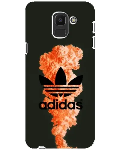 Чехол для Samsung Galaxy J6 2018 (J600F) с картинкой «Оранжевый дым Adidas» Чехол для Samsung Galaxy J6 2018 (J600F) с картинкой «Оранжевый дым Adidas»