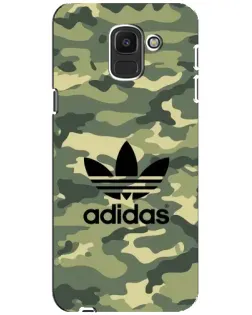 Чехол для Samsung Galaxy J6 2018 (J600F) с картинкой «Милитари стиль Adidas» Чехол для Samsung Galaxy J6 2018 (J600F) с картинкой «Милитари стиль Adidas»