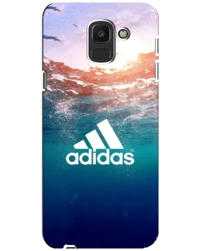 Чехол для Samsung Galaxy J6 2018 (J600F) с картинкой «Океанская глубина адидас» Чехол для Samsung Galaxy J6 2018 (J600F) с картинкой «Океанская глубина адидас»