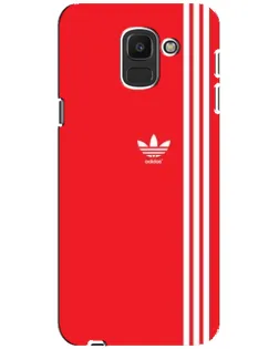 Чехол для Samsung Galaxy J6 2018 (J600F) с картинкой «Красный минимализм Adidas» Чехол для Samsung Galaxy J6 2018 (J600F) с картинкой «Красный минимализм Adidas»