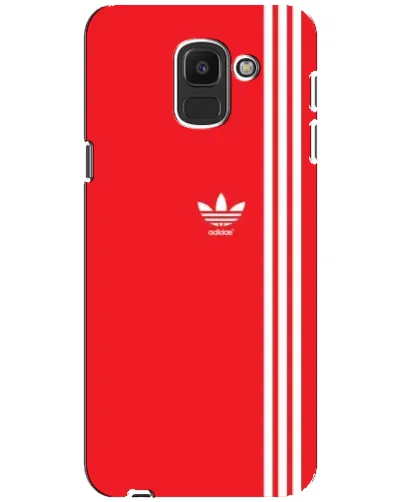 Чехол для Samsung Galaxy J6 2018 (J600F) с картинкой «Красный минимализм Adidas» Чехол для Samsung Galaxy J6 2018 (J600F) с картинкой «Красный минимализм Adidas»