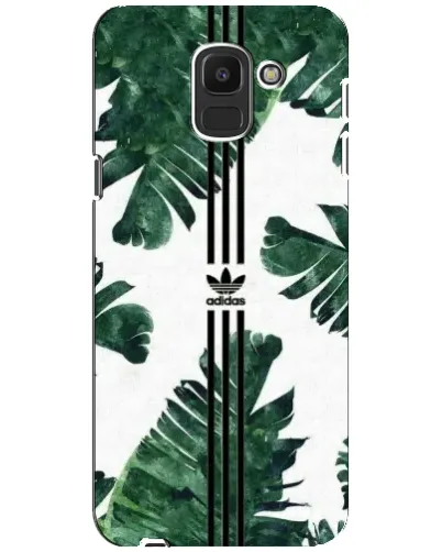 Чехол для Samsung Galaxy J6 2018 (J600F) с картинкой «Пальмовые листья адидас» Чехол для Samsung Galaxy J6 2018 (J600F) с картинкой «Пальмовые листья адидас»