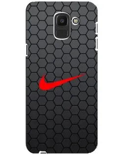 Чехол для Samsung Galaxy J6 2018 (J600F) с картинкой «Nike — карбоновая сетка» Чехол для Samsung Galaxy J6 2018 (J600F) с картинкой «Nike — карбоновая сетка»