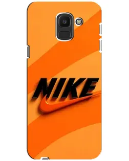 Чехол для Samsung Galaxy J6 2018 (J600F) с картинкой «Оранжевый драйв Nike» Чехол для Samsung Galaxy J6 2018 (J600F) с картинкой «Оранжевый драйв Nike»