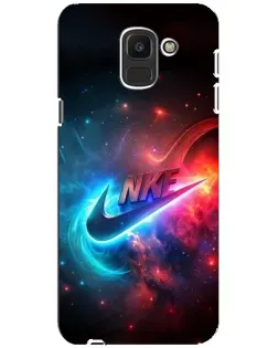 Чехол для Samsung Galaxy J6 2018 (J600F) с картинкой «Огненный логотип Nike» Чехол для Samsung Galaxy J6 2018 (J600F) с картинкой «Огненный логотип Nike»