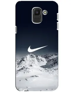 Чехол для Samsung Galaxy J6 2018 (J600F) с картинкой «Nike — зимние горы» Чехол для Samsung Galaxy J6 2018 (J600F) с картинкой «Nike — зимние горы»