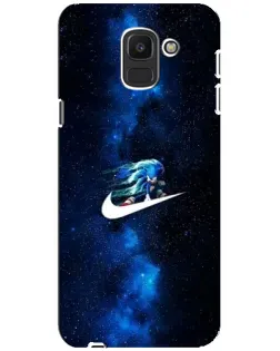 Чехол для Samsung Galaxy J6 2018 (J600F) с картинкой «Звездный путь Nike» Чехол для Samsung Galaxy J6 2018 (J600F) с картинкой «Звездный путь Nike»