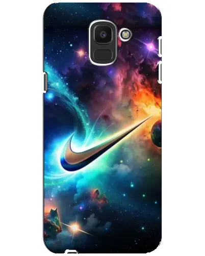 Чехол для Samsung Galaxy J6 2018 (J600F) с картинкой «Космический Nike Swoosh» Чехол для Samsung Galaxy J6 2018 (J600F) с картинкой «Космический Nike Swoosh»