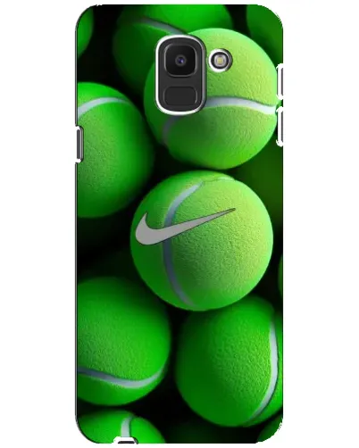 Чехол для Samsung Galaxy J6 2018 (J600F) с картинкой «Теннисные мячи Найк» Чехол для Samsung Galaxy J6 2018 (J600F) с картинкой «Теннисные мячи Найк»