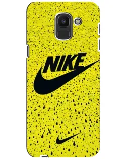 Чехол для Samsung Galaxy J6 2018 (J600F) с картинкой «Желтый текстурный Nike» Чехол для Samsung Galaxy J6 2018 (J600F) с картинкой «Желтый текстурный Nike»