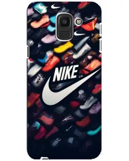 Чехол для Samsung Galaxy J6 2018 (J600F) с картинкой «Коллекция кроссовок Nike» Чехол для Samsung Galaxy J6 2018 (J600F) с картинкой «Коллекция кроссовок Nike»