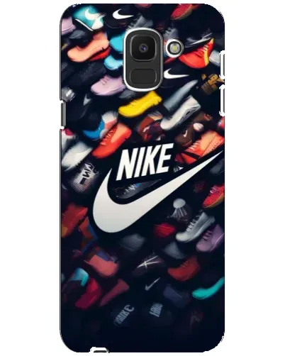 Чехол для Samsung Galaxy J6 2018 (J600F) с картинкой «Коллекция кроссовок Nike» Чехол для Samsung Galaxy J6 2018 (J600F) с картинкой «Коллекция кроссовок Nike»
