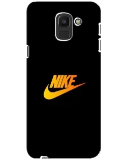Чехол для Samsung Galaxy J6 2018 (J600F) с картинкой «Золотой логотип Nike» Чехол для Samsung Galaxy J6 2018 (J600F) с картинкой «Золотой логотип Nike»