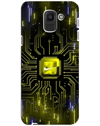Чехол для Samsung Galaxy J6 2018 (J600F) с картинкой «Nike — золотая искра» Чехол для Samsung Galaxy J6 2018 (J600F) с картинкой «Nike — золотая искра»