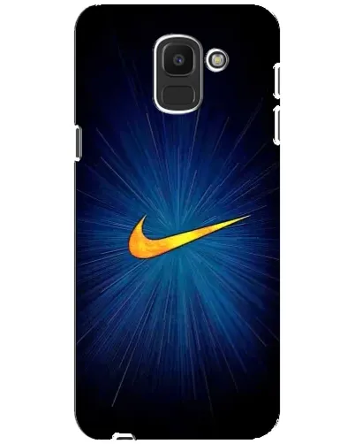 Чехол для Samsung Galaxy J6 2018 (J600F) с картинкой «Синий пульс Nike» Чехол для Samsung Galaxy J6 2018 (J600F) с картинкой «Синий пульс Nike»