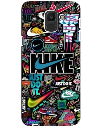 Чехол для Samsung Galaxy J6 2018 (J600F) с картинкой «Яркий коллаж Nike» Чехол для Samsung Galaxy J6 2018 (J600F) с картинкой «Яркий коллаж Nike»