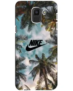 Чехол для Samsung Galaxy J6 2018 (J600F) с картинкой «Тропический принт Nike» Чехол для Samsung Galaxy J6 2018 (J600F) с картинкой «Тропический принт Nike»