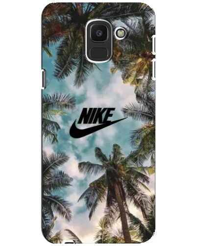 Чехол для Samsung Galaxy J6 2018 (J600F) с картинкой «Тропический принт Nike» Чехол для Samsung Galaxy J6 2018 (J600F) с картинкой «Тропический принт Nike»
