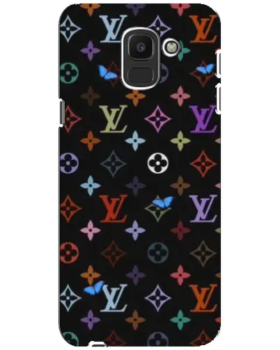 Чехол для Samsung Galaxy J6 2018 (J600F) с картинкой «Цветная монограмма LV» Чехол для Samsung Galaxy J6 2018 (J600F) с картинкой «Цветная монограмма LV»