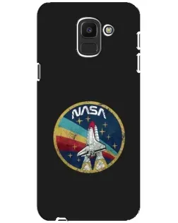 Чехол для Samsung Galaxy J6 2018 (J600F) с картинкой «NASA — эмблема миссии»