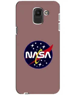 Чехол для Samsung Galaxy J6 2018 (J600F) с картинкой «NASA — ретро космос» Чехол для Samsung Galaxy J6 2018 (J600F) с картинкой «NASA — ретро космос»