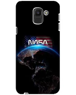 Чехол для Samsung Galaxy J6 2018 (J600F) с картинкой «Земля из космоса NASA» Чехол для Samsung Galaxy J6 2018 (J600F) с картинкой «Земля из космоса NASA»