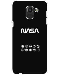 Чехол для Samsung Galaxy J6 2018 (J600F) с картинкой «NASA — технический принт» Чехол для Samsung Galaxy J6 2018 (J600F) с картинкой «NASA — технический принт»