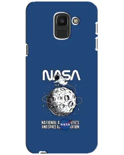 Чехол для Samsung Galaxy J6 2018 (J600F) с картинкой «NASA — лунная миссия» Чехол для Samsung Galaxy J6 2018 (J600F) с картинкой «NASA — лунная миссия»