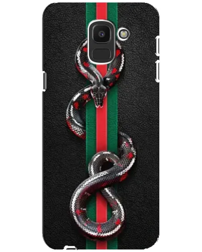 Чехол для Samsung Galaxy J6 2018 (J600F) с картинкой «Gucci — змея на полосе» Чехол для Samsung Galaxy J6 2018 (J600F) с картинкой «Gucci — змея на полосе»