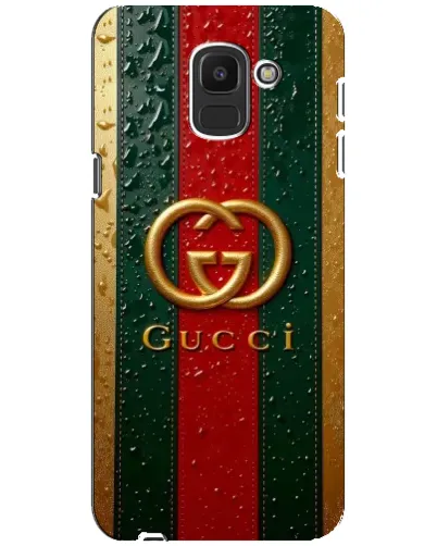 Чехол для Samsung Galaxy J6 2018 (J600F) с картинкой «Gucci — фирменная полоса и золото» Чехол для Samsung Galaxy J6 2018 (J600F) с картинкой «Gucci — фирменная полоса и золото»