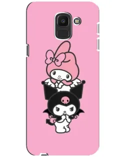 Чехол для Samsung Galaxy J6 2018 (J600F) с картинкой «My Melody и Kuromi» Чехол для Samsung Galaxy J6 2018 (J600F) с картинкой «My Melody и Kuromi»