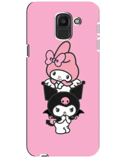 Чехол для Samsung Galaxy J6 2018 (J600F) с картинкой «My Melody и Kuromi» Чехол для Samsung Galaxy J6 2018 (J600F) с картинкой «My Melody и Kuromi»