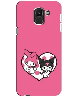 Чехол для Samsung Galaxy J6 2018 (J600F) с картинкой «Kuromi и My Melody» Чехол для Samsung Galaxy J6 2018 (J600F) с картинкой «Kuromi и My Melody»