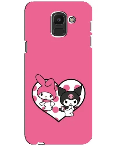 Чехол для Samsung Galaxy J6 2018 (J600F) с картинкой «Kuromi и My Melody» Чехол для Samsung Galaxy J6 2018 (J600F) с картинкой «Kuromi и My Melody»