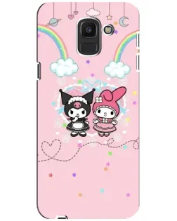 Чехол для Samsung Galaxy J6 2018 (J600F) с картинкой «My Melody и Kuromi» Чехол для Samsung Galaxy J6 2018 (J600F) с картинкой «My Melody и Kuromi»
