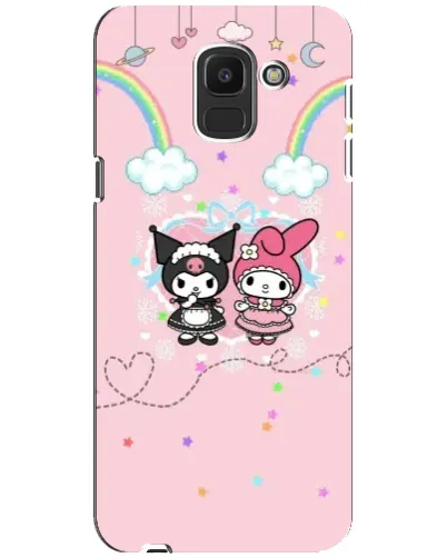 Чехол для Samsung Galaxy J6 2018 (J600F) с картинкой «My Melody и Kuromi» Чехол для Samsung Galaxy J6 2018 (J600F) с картинкой «My Melody и Kuromi»