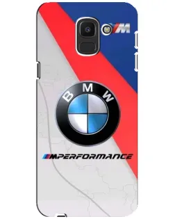 Чехол для Samsung Galaxy J6 2018 (J600F) с картинкой «BMW Performance стиль»