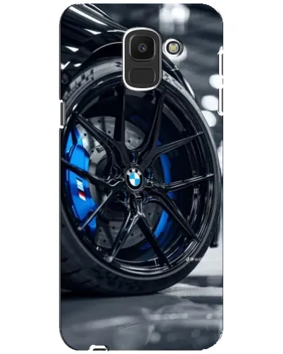 Чехол для Samsung Galaxy J6 2018 (J600F) с картинкой «Колесо BMW вблизи» Чехол для Samsung Galaxy J6 2018 (J600F) с картинкой «Колесо BMW вблизи»