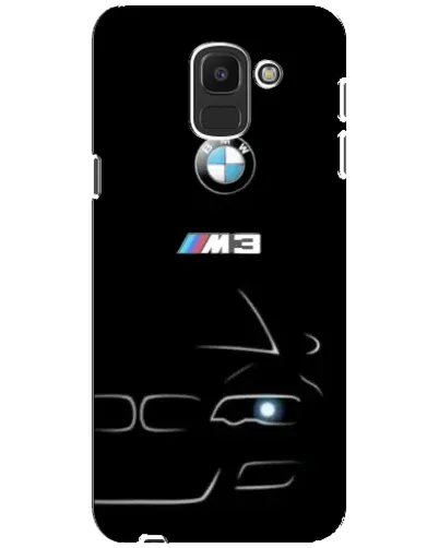 Чехол для Samsung Galaxy J6 2018 (J600F) с картинкой «Минималистичный принт BMW M3» Чехол для Samsung Galaxy J6 2018 (J600F) с картинкой «Минималистичный принт BMW M3»