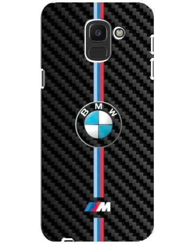 Чехол для Samsung Galaxy J6 2018 (J600F) с картинкой «Эмблема BMW и карбон» Чехол для Samsung Galaxy J6 2018 (J600F) с картинкой «Эмблема BMW и карбон»