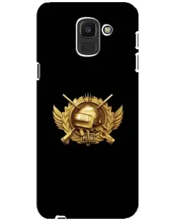 Чехол для Samsung Galaxy J6 2018 (J600F) с картинкой «PUBG — оранжевый градиент» Чехол для Samsung Galaxy J6 2018 (J600F) с картинкой «PUBG — оранжевый градиент»